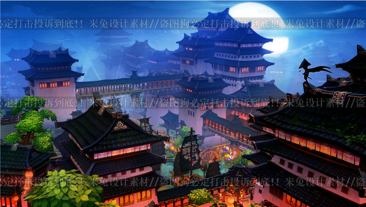 游戏美术素材/原画参考/中国风场景气氛图/大师作品/手绘上色CG